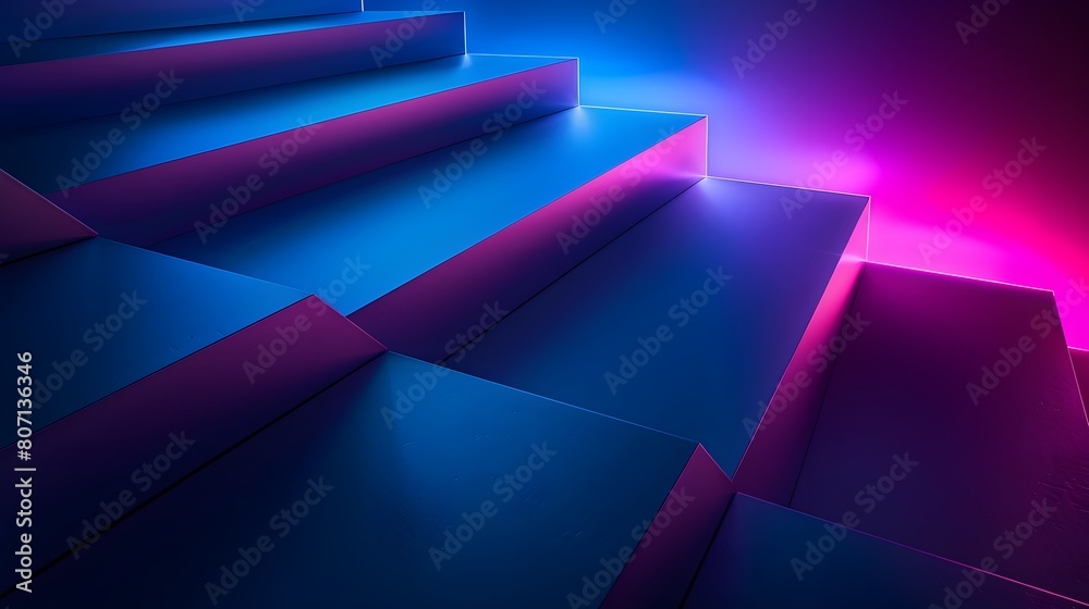 Striking Neon-Lit Geometric Backdrop for Modern Digital Presentations and Website Designs Striking Neon-Lit Geometric Backdrop for Modern Digital Presentations and Website Designs