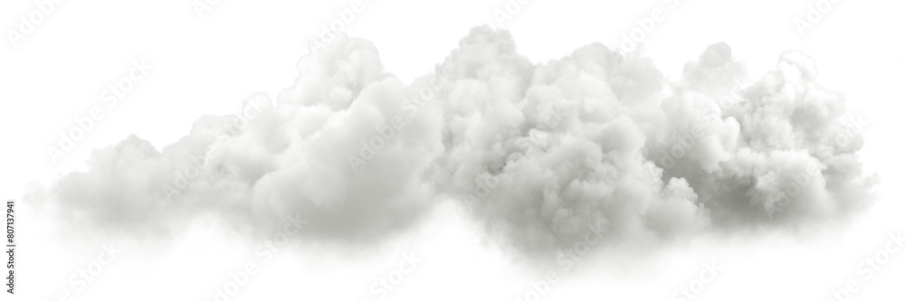 Steam cloudscape ozone daytime on transparent backgrounds 3d illustrations png