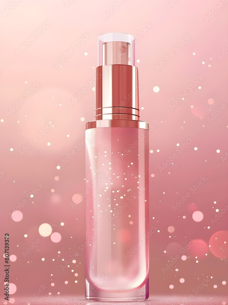 pink perfume bottle with reflection pink perfume bottle with reflection