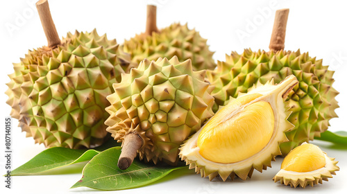 durian isolated on white background