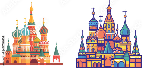 Kremlin in Moscow icon or Kremlin in Moscow sign