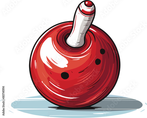 bowling ball isolated on white