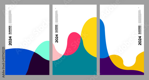Vector Illustration colorful liquid and fluid abstract for banner template
