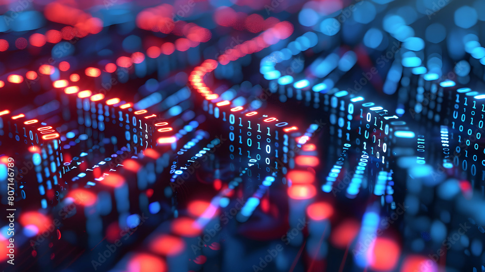 3D Binary Field Patterns: Data Analysis in Isometric Scene