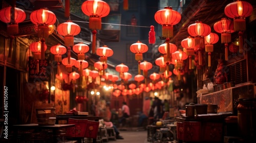 Chinese lanterns in the old town of Hoi An, Vietnam