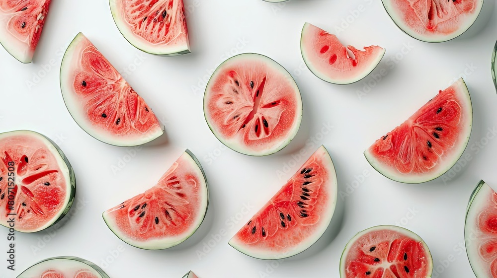 sweet watermelon on clean isolated background the image shows a single watermelon on a white surface sweet watermelon on clean isolated background the image shows a single watermelon on a white surface
