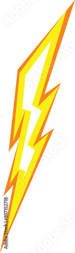Speed power bolt icon cartoon vector. Charge shock. Shiny object