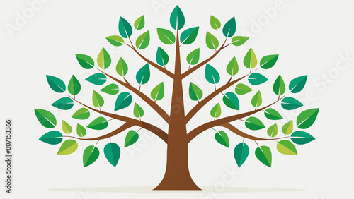 The leaves on the branches of the tree representing the small steps and actions I take towards achieving my aspirations each one contributing to the.