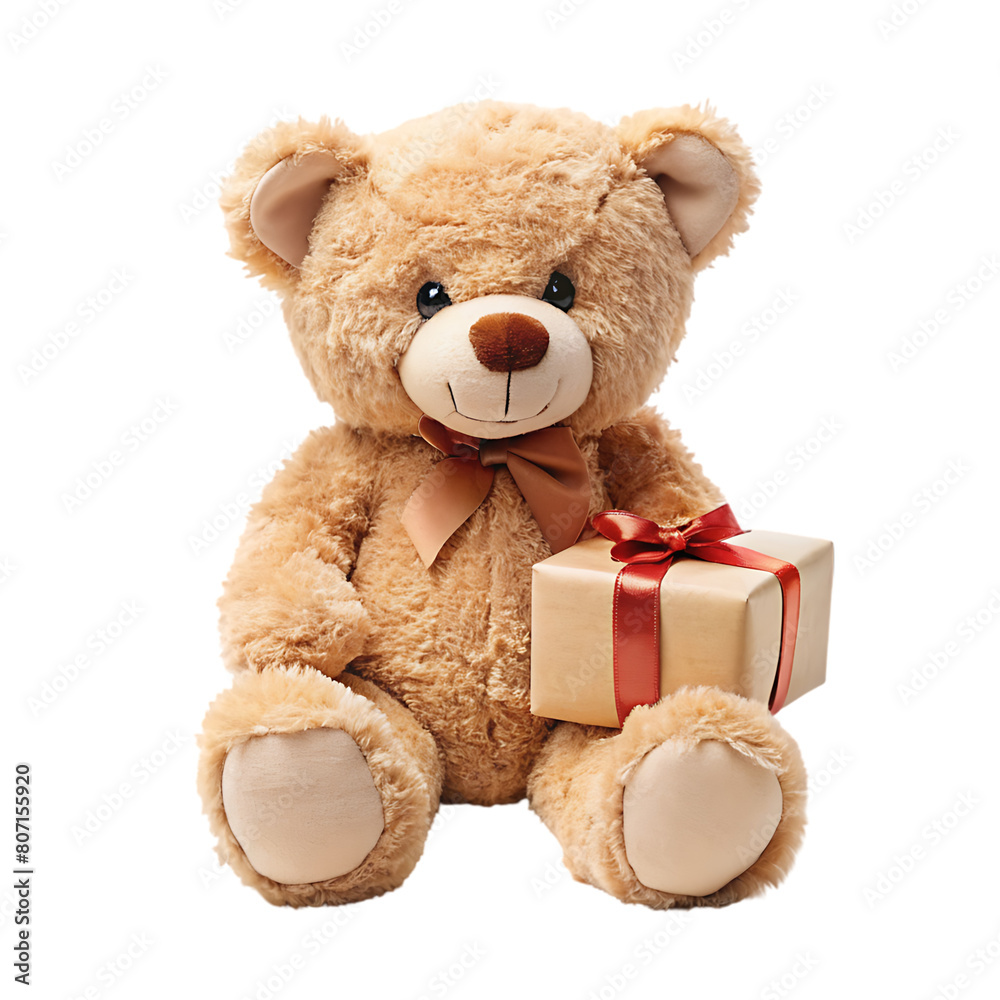 Fototapeta premium Fluffy toy texture close up