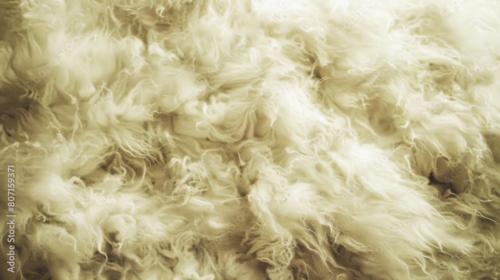 Up close view of the intricate patterns and soft fibers of a sheeps wool, showcasing its natural beauty Up close view of the intricate patterns and soft fibers of a sheeps wool, showcasing its natural beauty