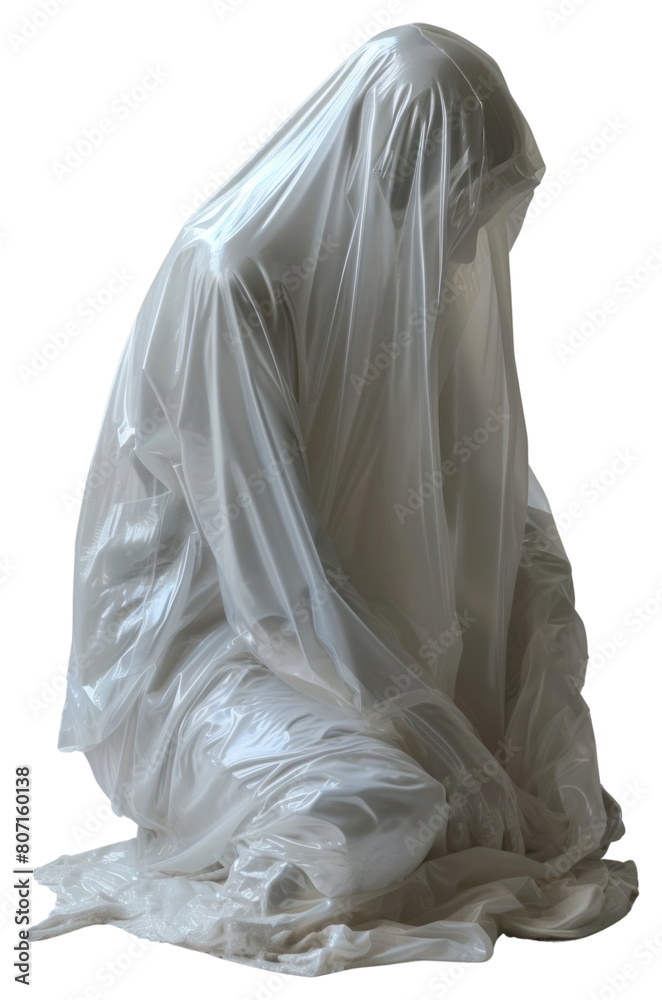 PNG Plastic wrapping over statue adult bride white. PNG Plastic wrapping over statue adult bride white.