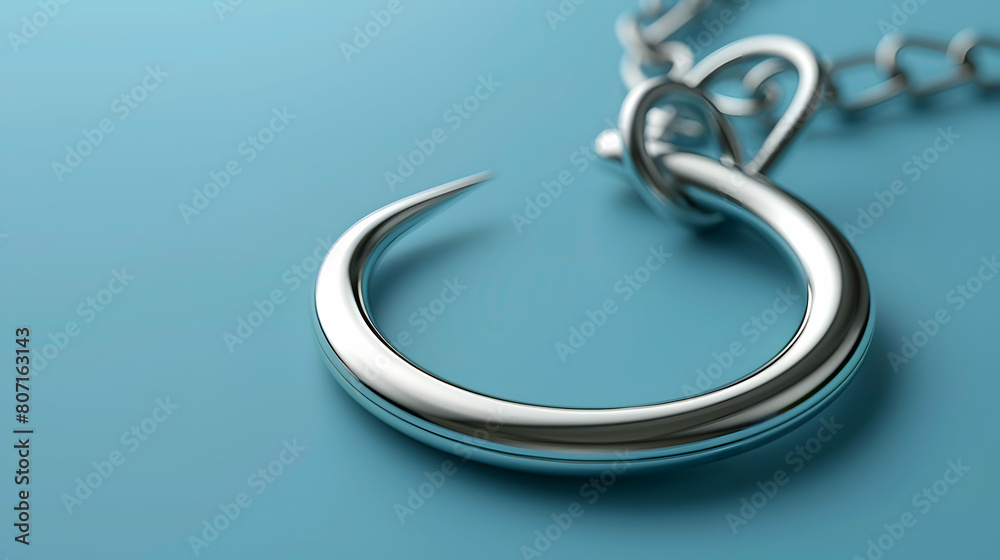 Cautionary Photo Realistic Phishing Hook Badge Concept as a Defense Against Deceptive Online Traps in Photo Stock Concept Cautionary Photo Realistic Phishing Hook Badge Concept as a Defense Against Deceptive Online Traps in Photo Stock Concept