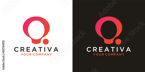 Initial O logo design 