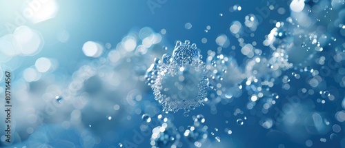 Detailed texture of a frozen chemical compound with ice-like crystals