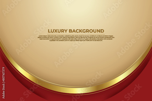 Luxury Red and Gold Background