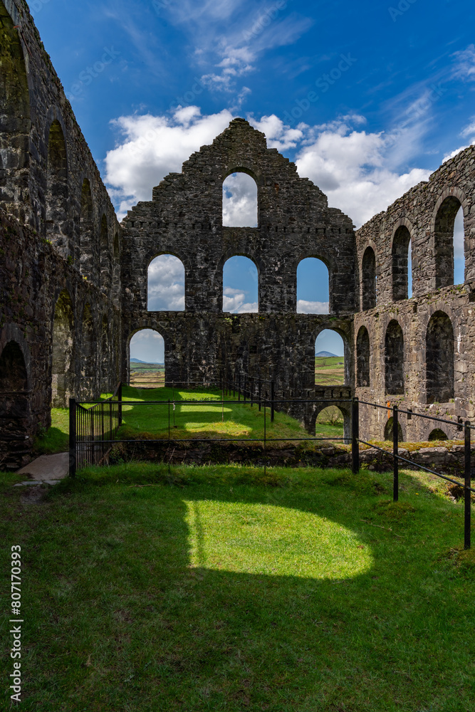 Naklejka premium Views around Llyn cwmystradllyn and its valley