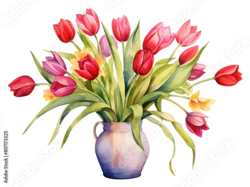 Wallpaper Mural PNG Flower tulip plant vase. Torontodigital.ca