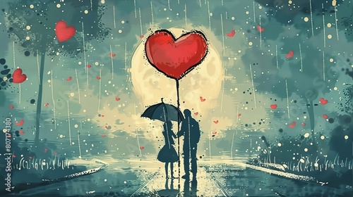 It's a pleasure to love you. Poster with romantic sentiments photo