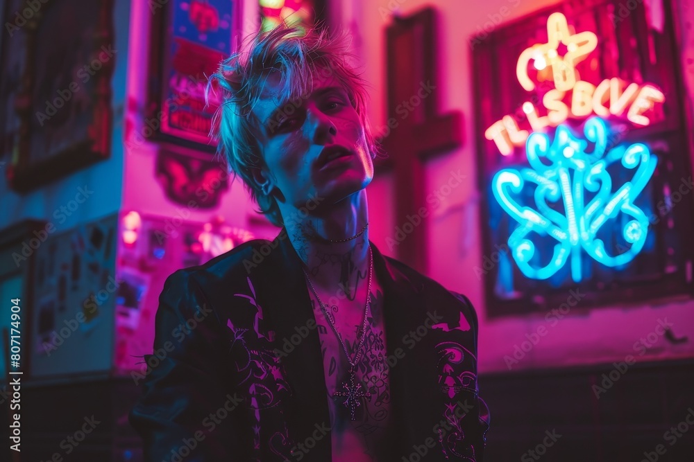 Obraz premium Tonight s show sold out neon lighting
