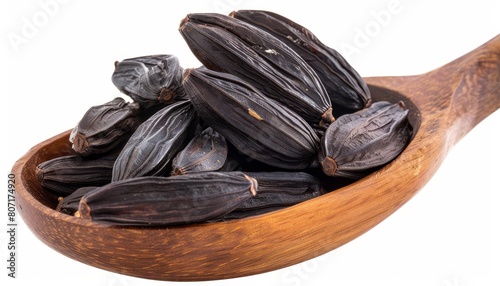 Wallpaper Mural Tonka bean isolated on white background Torontodigital.ca