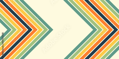 retro vintage 70s style stripes background poster lines. shapes vector design graphics retro background 1970s. Abstract stylish 70s era line frame illustration