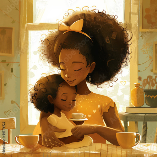 Mãe, amor materno, celebração em família, gratidão, carinho. photo