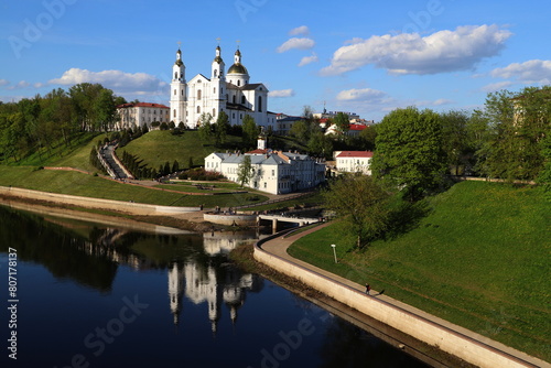 church on the bank of the Dvina photo