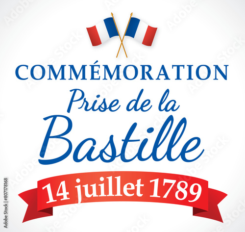 COMMEMORATION PRISE DE LA BASTILLE - 14 JUILLET - V2