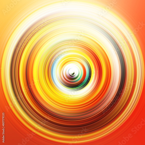 Colorful radial motion effect. Abstract rounded background. Color curves and sphere. Multi color gradient rings and circles wallpaper. Colored texture backdrop and banner.