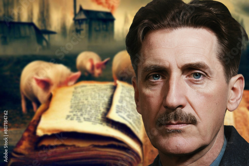 George Orwell is best known for his dystopian novels Nineteen EightyFour and Animal Farm,which criticize totalitarian regimes and political propaganda