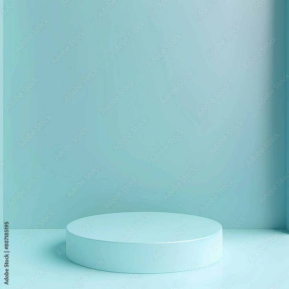 Graceful simple minimal podium. Pastel colors. 3d render. Graceful simple minimal podium. Pastel colors. 3d render.
