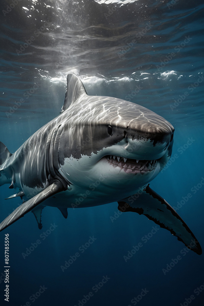 Fototapeta premium great white shark