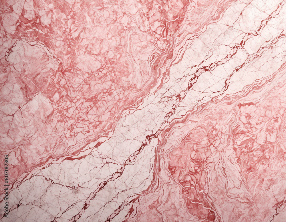Smooth pink stone countertop color, dark pink veins