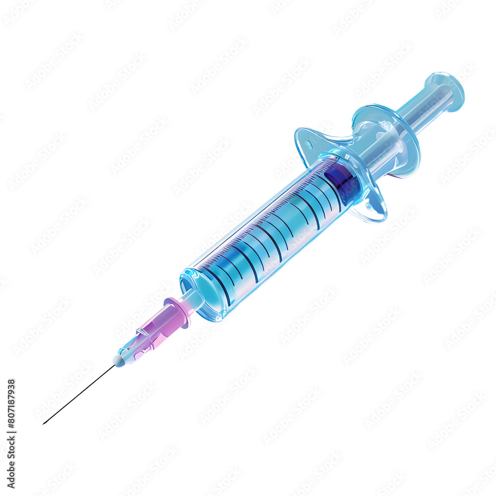 3d illustration of Syringe for Medical Injection 3d illustration of Syringe for Medical Injection