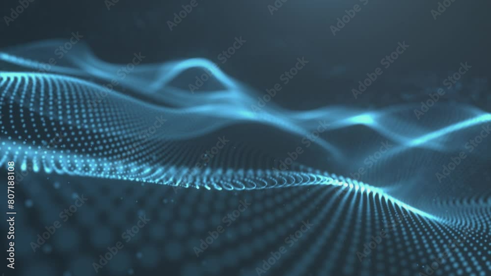 abstract clean animation of a technological wave made of particles. Orderly particles moving smoothly. Minimalistic technological background. Looped animation 4k 60 fps abstract clean animation of a technological wave made of particles. Orderly particles moving smoothly. Minimalistic technological background. Looped animation 4k 60 fps