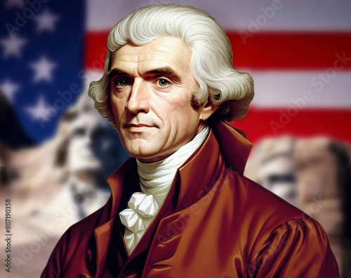 Thomas Jefferson was an American politician, third president of the United States of America was one of the founding fathers of the nation