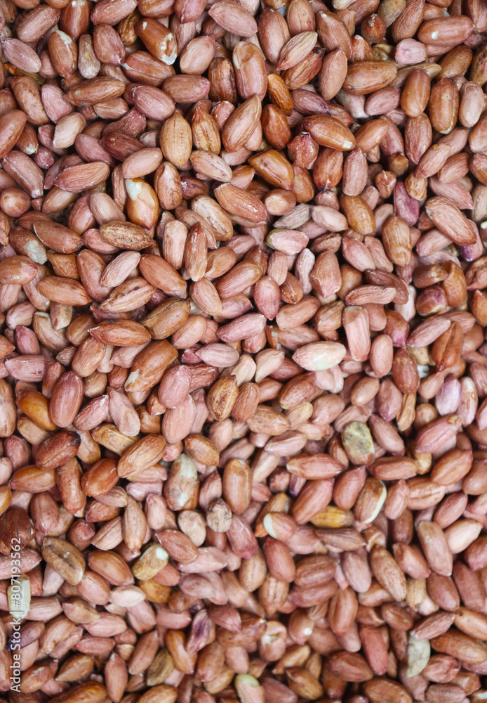 Top view of peeled peanuts as background, texture.food background of peanuts beans. peanut texture. Top view of peeled peanuts as background, texture.food background of peanuts beans. peanut texture.