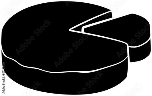 cheesecake illustration dessert silhouette cake logo food icon pie outline pastry bakery slice cream homemade cheese waffle fruit berry shape sugar plate snack for vector graphic background