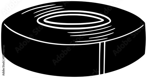 adhesive illustration sticky silhouette roll logo plastic icon cellophane outline transparent tape tool scotch office equipment glue fix paper shape supply attach desk for vector graphic background