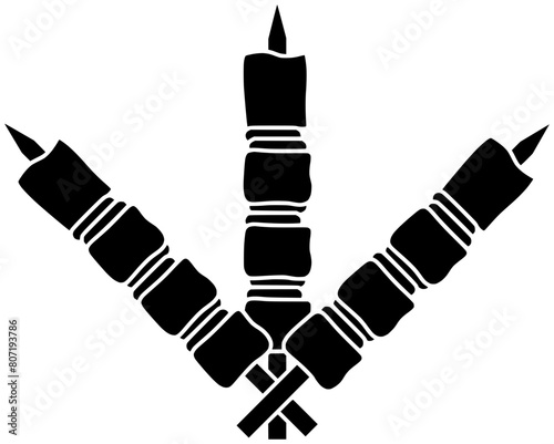 bbq illustration stick silhouette grill logo barbecue icon meat outline skewer meal food grilled cooking lunch beef shish shashlik shape picnic vegetable skewers for vector graphic background