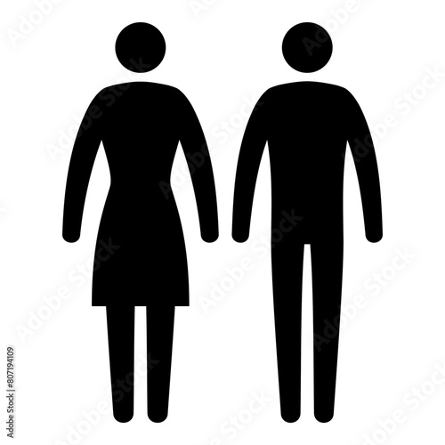 Man and woman gender icons