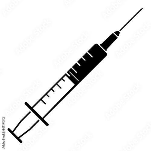 One color loaded syringe icon