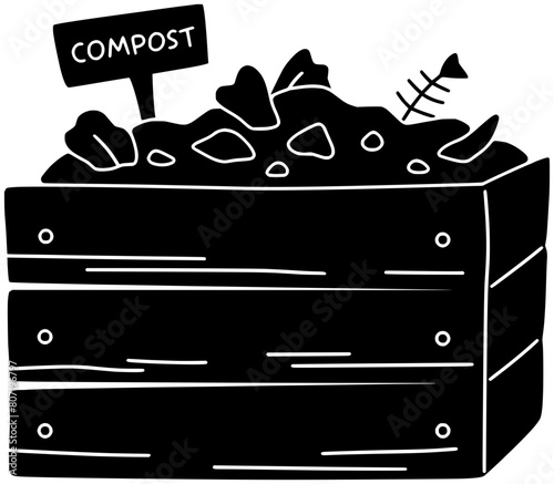 rubbish illustration agriculture silhouette garden logo worm icon compost outline organic earthworm soil humus farm environment plant farming ecology shape nature waste earth for vector graphic
