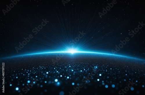 shimmering luminous texture on a dark abstract background  a blue abstract flash in deep space  a cosmic background with a galaxy  a star explosion in a galaxy of an unknown universe