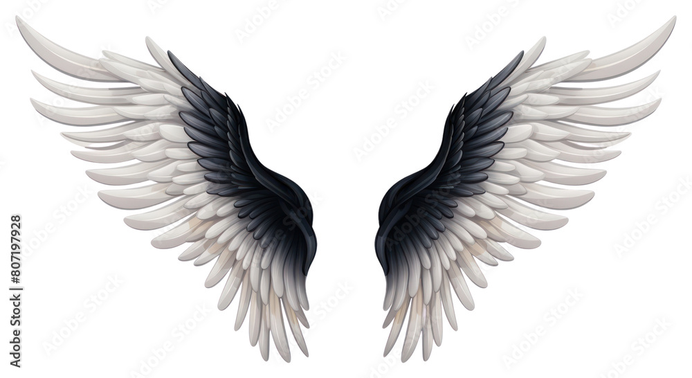 Fototapeta premium PNG Flying angel bird archangel.