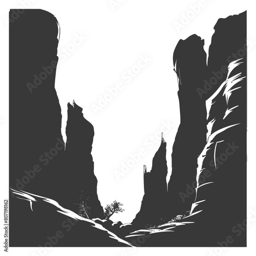 Silhouette canyon black color only