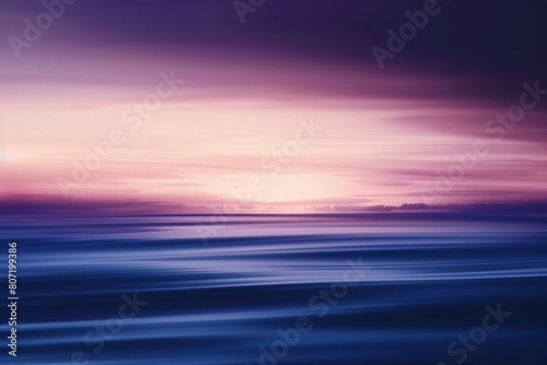 Beautiful sunset on the sea   soft focus   long exposure