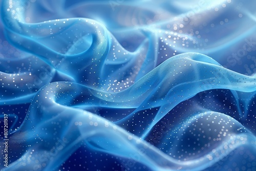 Abstract wavy blue patterns © Sweet Mango
