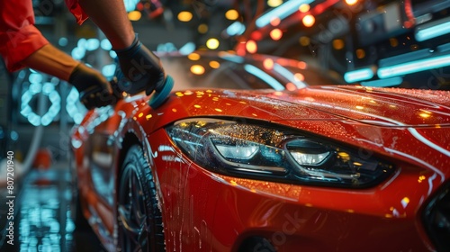 Wallpaper Mural A Professional's Skillful Use of an Orbital Polisher for Car Detailing and Scratch Removal Torontodigital.ca