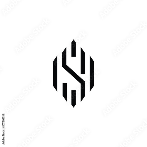 Letter S masculine sports gym fitness vector logo design